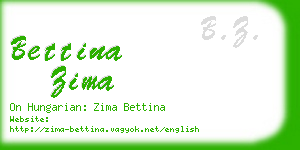 bettina zima business card